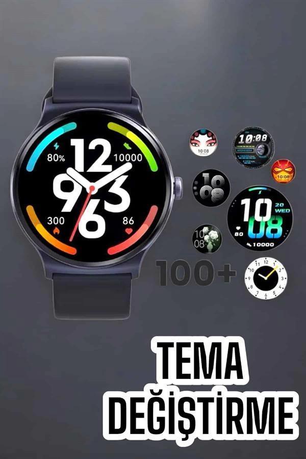 Akıllı Saat Sesli Görüşme Bluetooth Bağlantılı 3 Kordonlu - Image 1