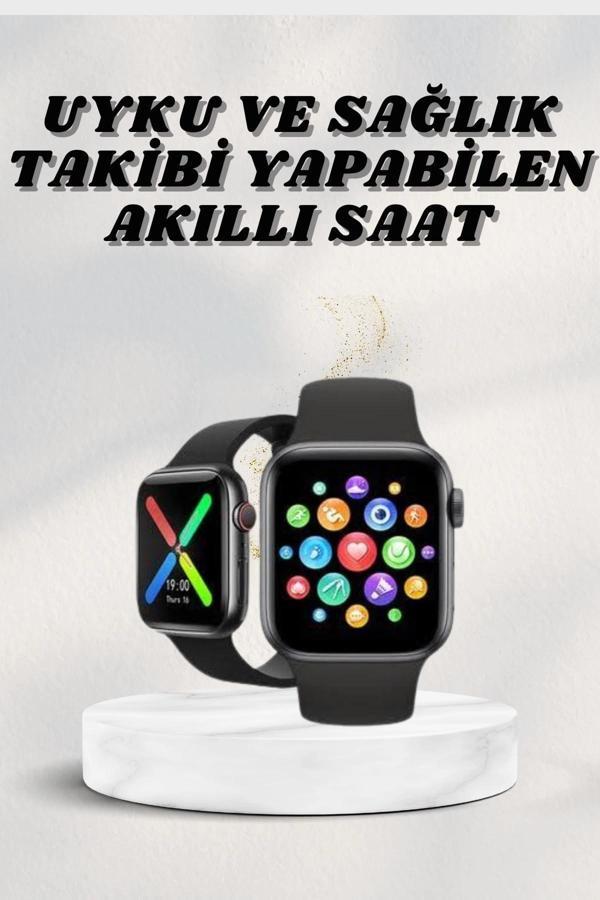 Akıllı Saat Wireless Şarj Yüksek Çözünürlüklü Müzik Dinleme Sesli Cevaplama - Image 1