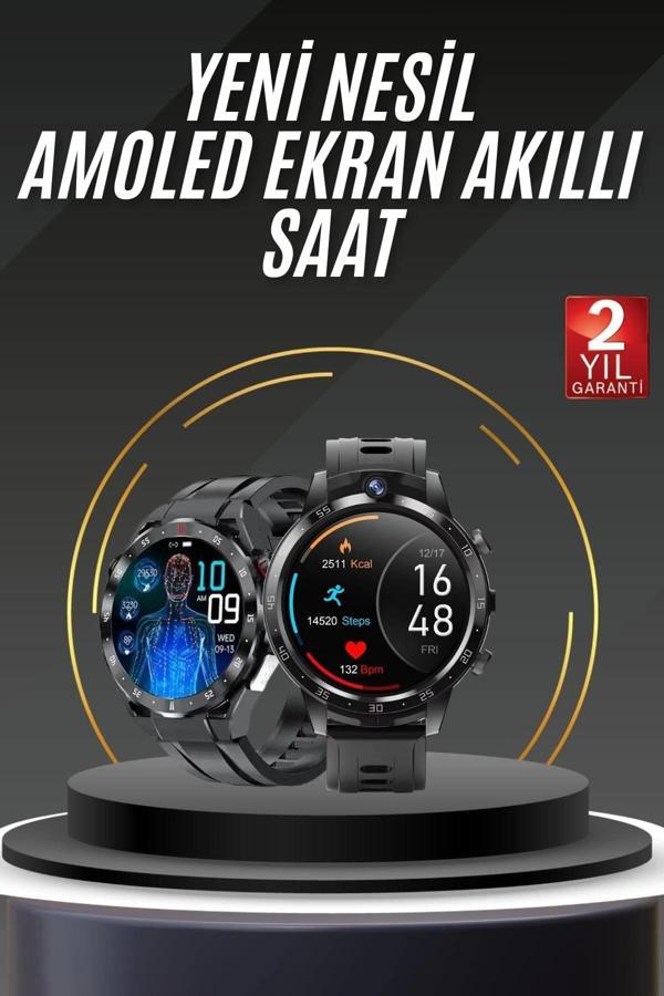 Akıllı Saat Yeni Model Sesli Asistan Bildirim Görme Bluetooth Bağlantılı Müzik Dinleme - Image 1