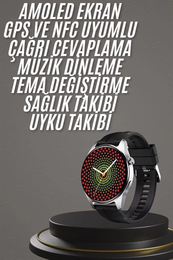 Yeni Nesil Akıllı Saat 1.5 Inç Amoled Ekran Çağrı Cevaplayabilen - Image 1