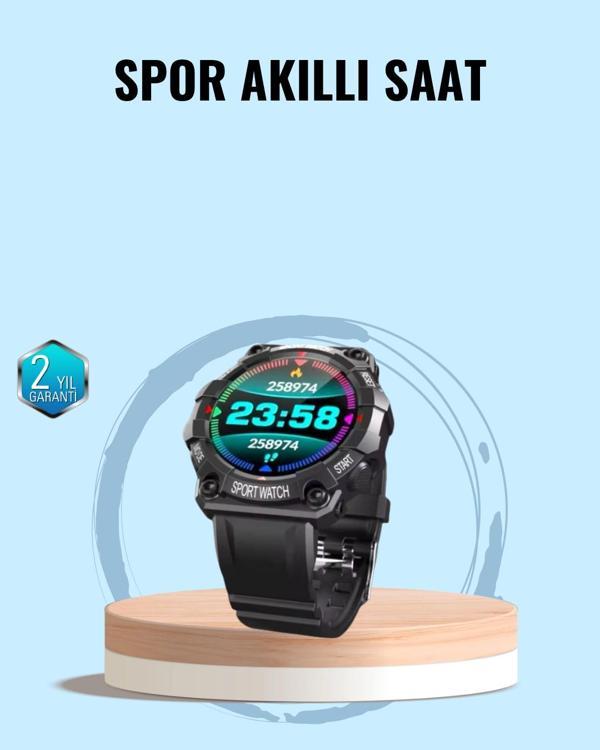 Spor Akıllı Saat – Nabız Ölçer Adım Sayar ve Hareketsizlik Hatırlatıcılı - Image 1