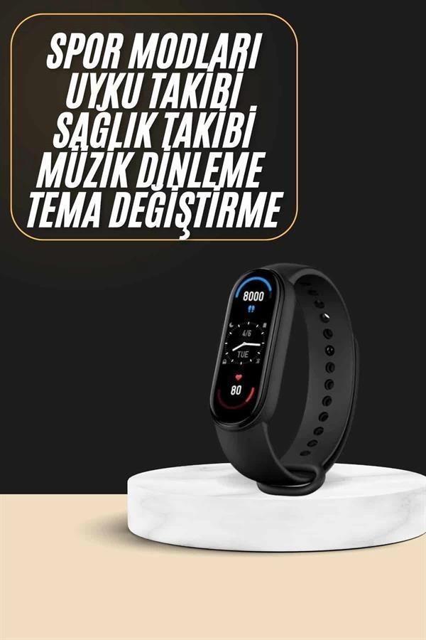 Akıllı Bileklik Android ve İOS Uyumlu Bildirim ve Çağrı Görme Spor Takibi - Image 1