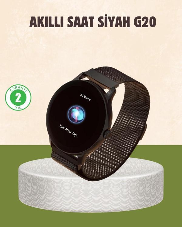 G20 Mini Akıllı Saat – Sağlık Takibi Uzun Pil Ömrü Dokunmatik Renkli Ekran - Image 1