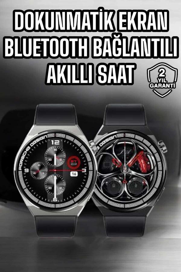 Akıllı Saat Dokunmatik Ekran Sesli Görüşme ve Bildirim Görme Sağlık Takibi - Image 1