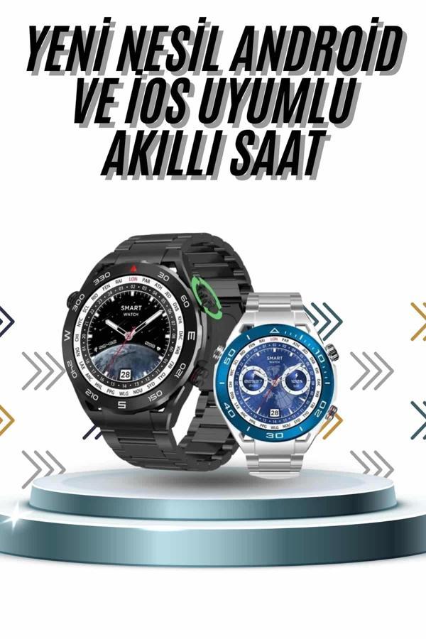 Akıllı Saat 1.62 İnç Ultimate Nabız Sensörlü Sesli Görüşme Yapabilen - Image 1