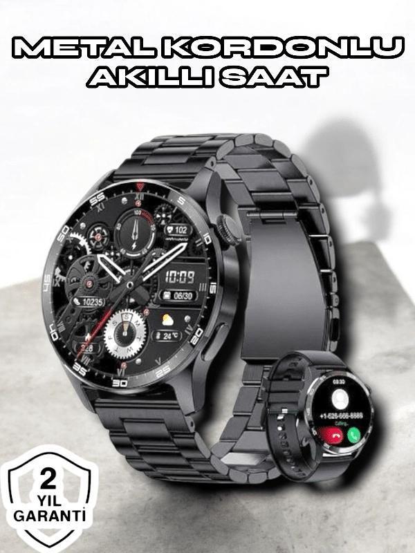 NFC ve Kablosuz Şarjlı Akıllı Saat EKG Nabız & Spor Modları ile iOS ve Android Uyumlu - Image 1