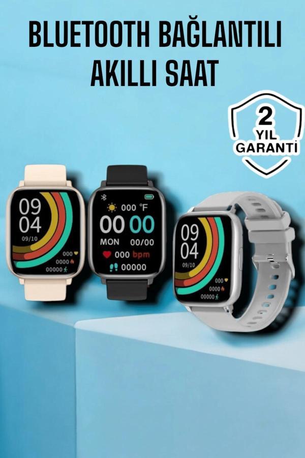 Titreşimli Sağlık Takipli Yeni Nesil Akıllı Saat  400mAh Batarya Kapasiteli - Image 1