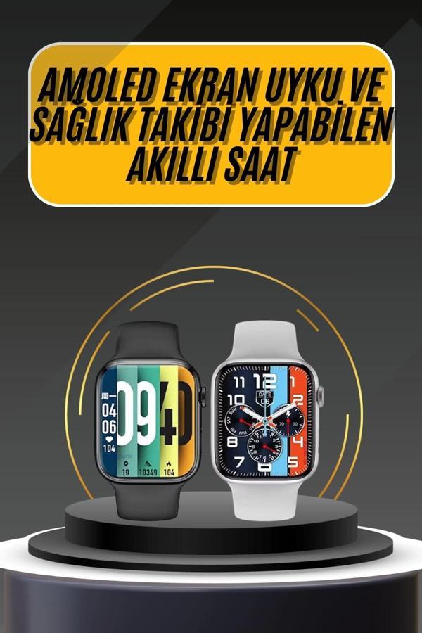 Akıllı Saat Yeni Nesil Android ve İOS Uyumlu Titreşim Modlu Alarm Kronometre - Image 1