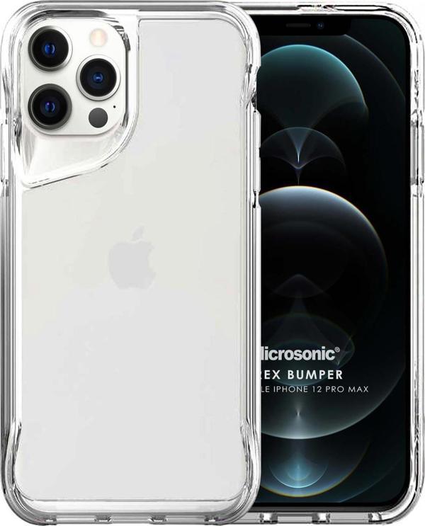 Microsonic Apple iPhone 12 Pro Max Kılıf Trex Bumper Şeffaf - Image 1