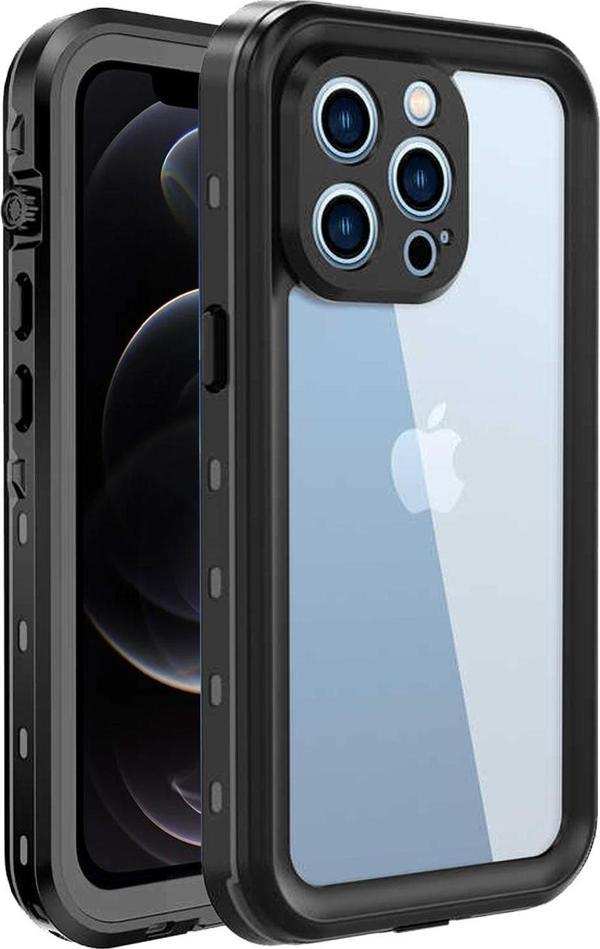 Microsonic Apple iPhone 12 Pro Max Kılıf Waterproof 360 Full Body Protective Siyah - Image 1