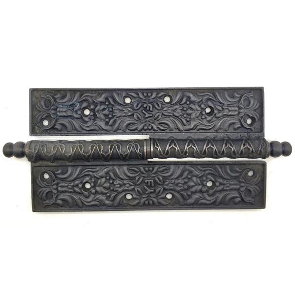 Antika Tarz Dekoratif Pirinç Lüks Okka Menteşe - 20cm, Oksit - Image 1