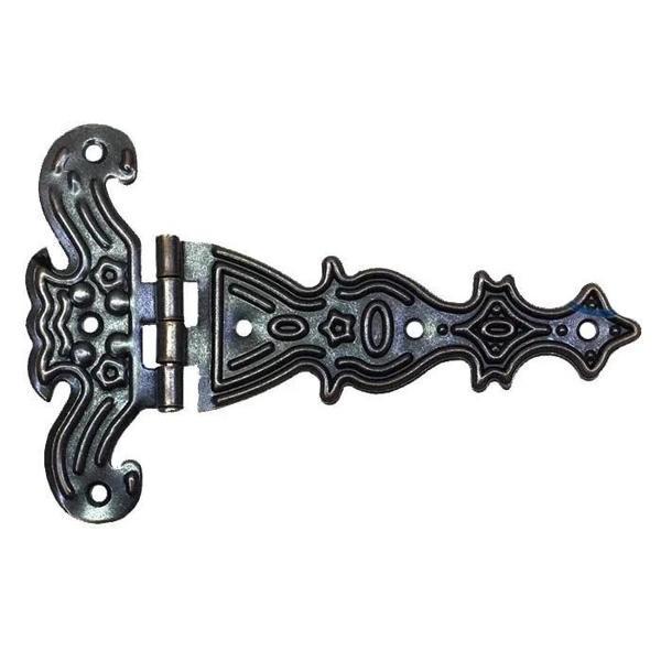 Dekoratif, Sac Tek Kuyruklu Menteşe - 69x102 Mm, Büyük, Eskitme, 1 Adet - Image 1