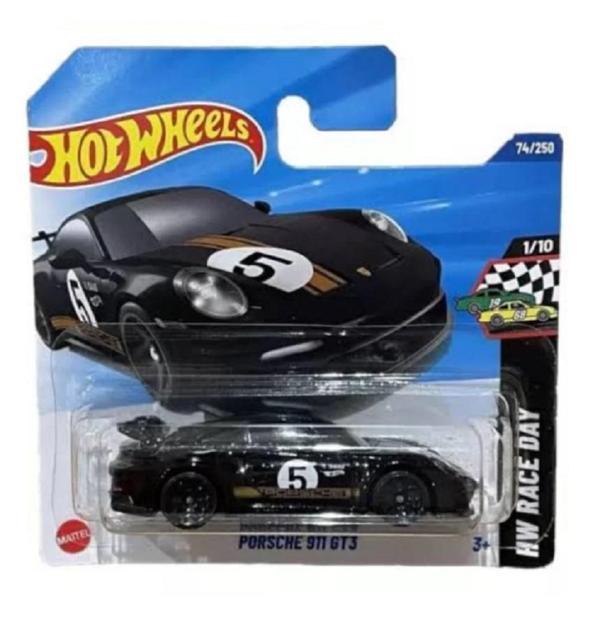 HOT WHEELS Porsche 911 gt3 siyah regular 1/64 - Image 1
