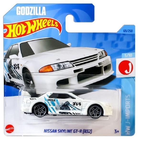 Hot Wheels 2023 Nissan Skyline Gt-R (R32) beyaz mavi 1/64 regular  - Image 1