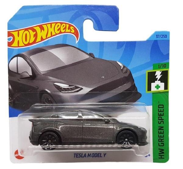 HOT WHEELS Tesla Model Y gri 1/64 regular  - Image 1