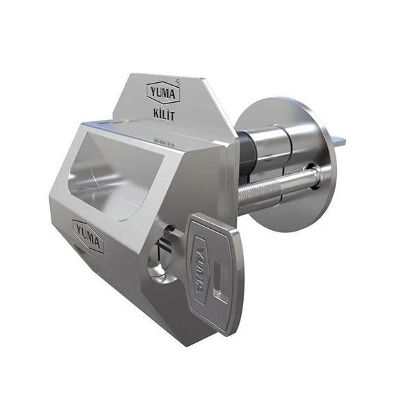 Kilitli Kapı Güvenlik Çelik Rozeti - Sağ - Image 1