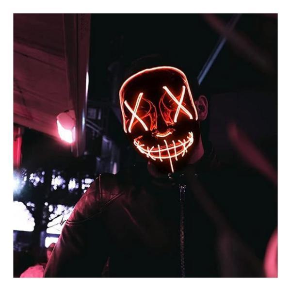 LED Işıklı Turuncu Maske - Image 1