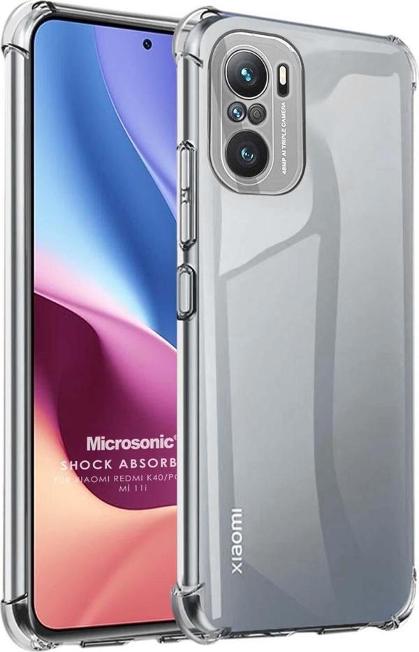 Microsonic Xiaomi Poco F3 Kılıf Shock Absorbing Şeffaf - Image 1