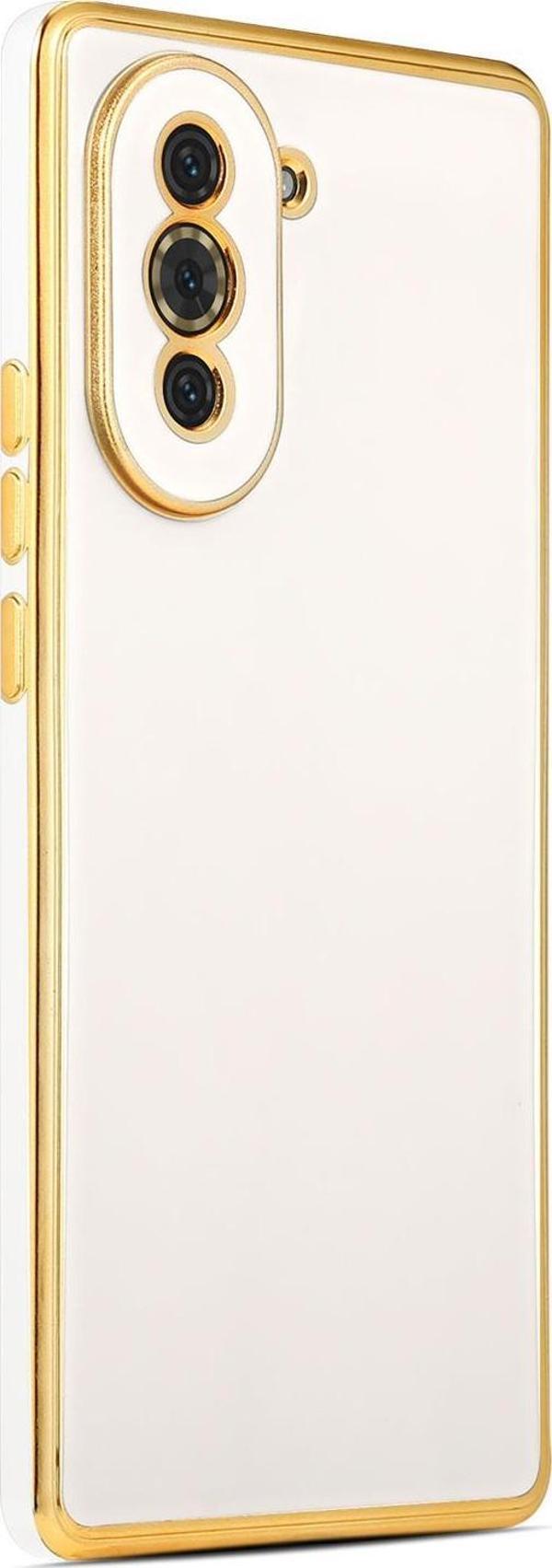 Microsonic Huawei Nova 10 Pro Kılıf Olive Plated Beyaz - Image 1