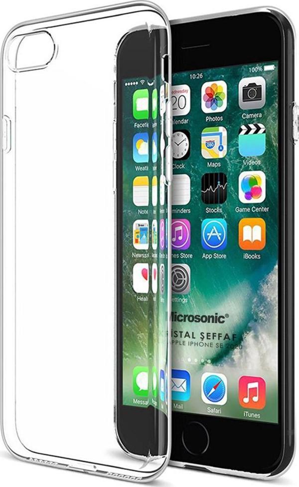 Microsonic Apple iPhone SE 2022 Kılıf Kristal Şeffaf - Image 1