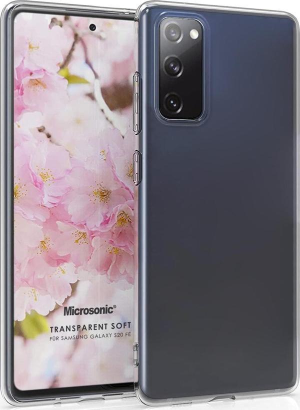 Microsonic Samsung Galaxy S20 FE Kılıf Transparent Soft Beyaz - Image 1