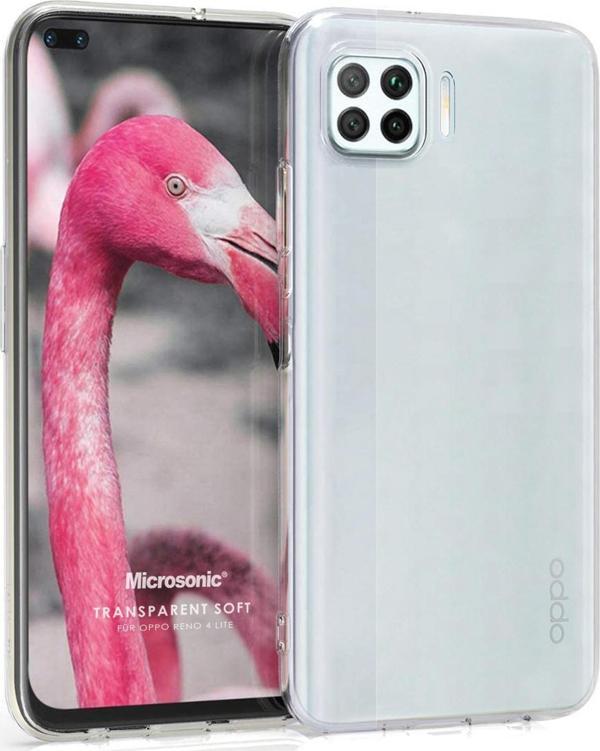 Microsonic Oppo Reno 4 Lite Kılıf Transparent Soft Beyaz - Image 1