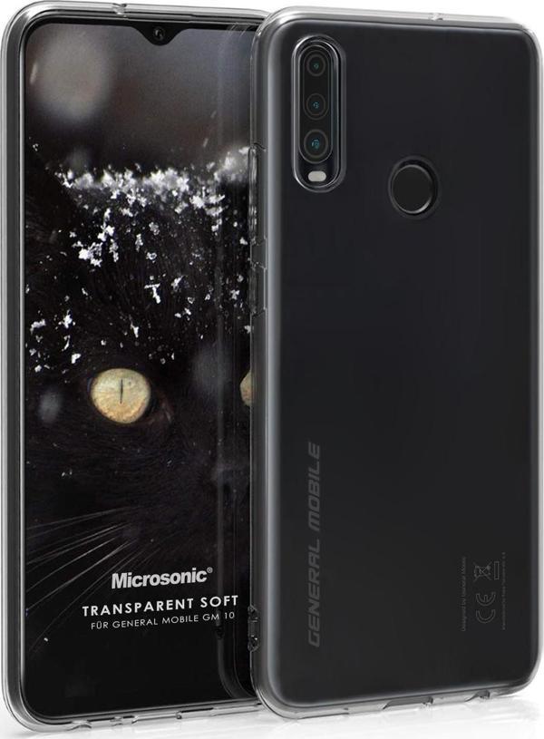 Microsonic General Mobile GM 10 Kılıf Transparent Soft Beyaz - Image 1