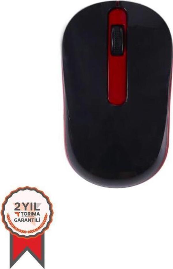 Torima TM-10 Ergonomik Kablosuz Kırmızı Optik Mouse - Image 1