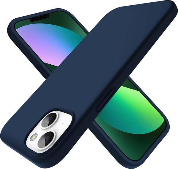 Teknomoda Apple Iphone 14 Plus Kılıf Içi Süet Korumalı Silikon Lacivert Renk - Image 1