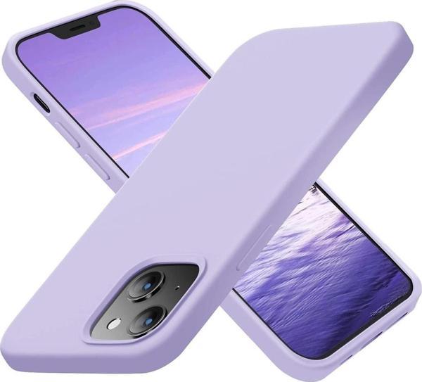 Teknomoda Apple Iphone 14 Plus Kılıf Içi Süet Korumalı Silikon Lila Renk - Image 1