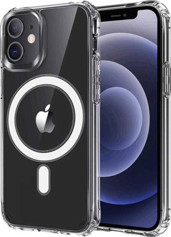 Teknomoda Apple Iphone 12 Kılıf Magsafe Wireless Kablosuz Şarj Uyumlu Manyetik Şeffaf Kapak - Image 1