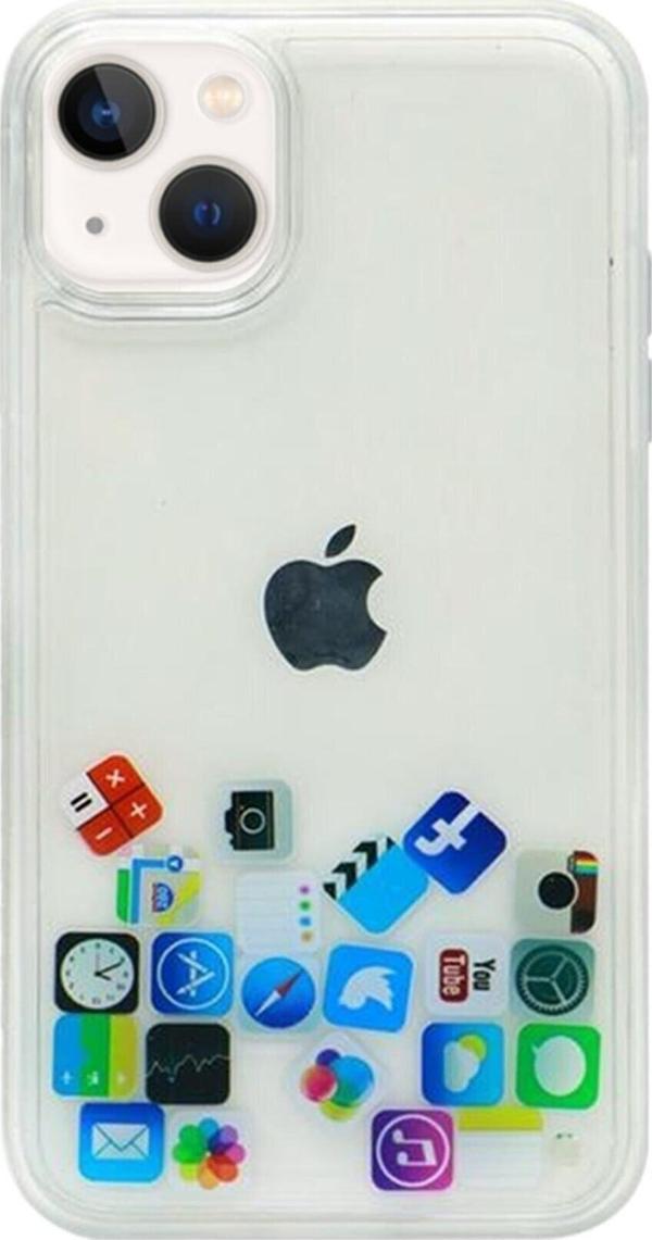 Teknomoda Apple Iphone 13 Kılıf Düz (simsiz) Sulu Ios Ikon Silikon (facebook ) - Image 1