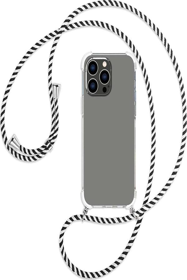 Teknomoda Apple Iphone 14 Pro Kılıf Boyun Omuz Askılı Ipli Şeffaf Silikon - Image 1