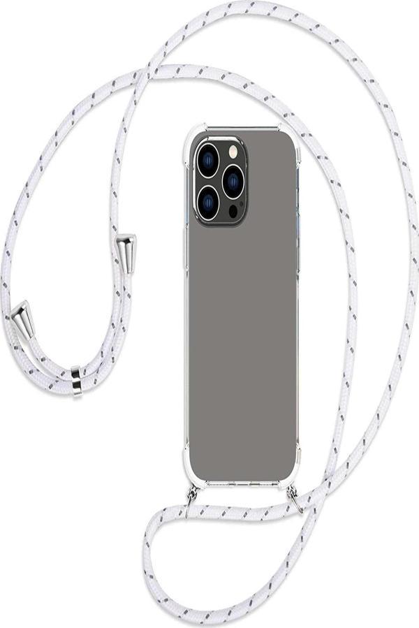 Teknomoda Apple Iphone 14 Pro Max Kılıf Boyun Askılı Ipli Şeffaf Silikon - Image 1