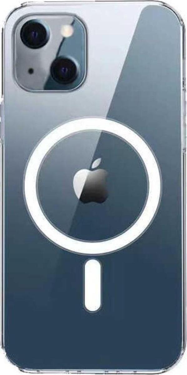 Teknomoda Apple Iphone 13 Kılıf Magsafe Wireless Kablosuz Şarj Uyumlu Manyetik Şeffaf Kapak - Image 1