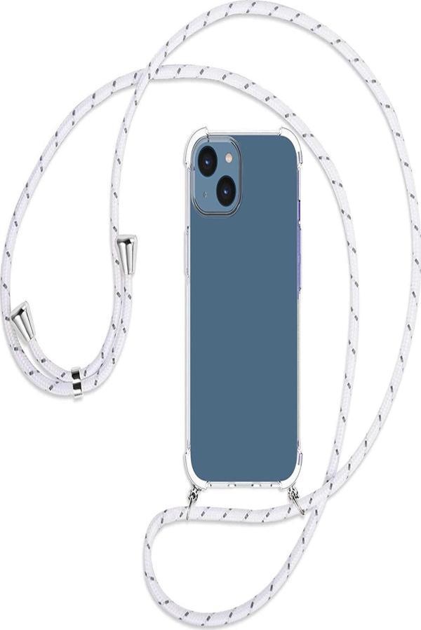 Teknomoda Apple Iphone 15 Kılıf Boyun Omuz Askılı Ipli Şeffaf Silikon - Image 1