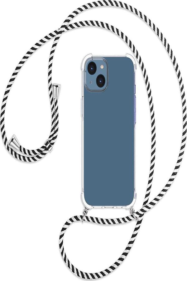 Teknomoda Apple Iphone 15 Plus Kılıf Boyun Omuz Askılı Ipli Şeffaf Silikon - Image 1