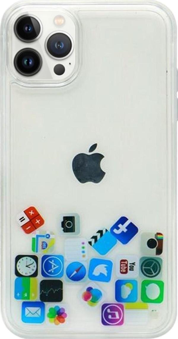 Teknomoda Apple Iphone 13 Pro Max Kılıf Düz (simsiz) Sulu Ios Ikon Silikon - Image 1