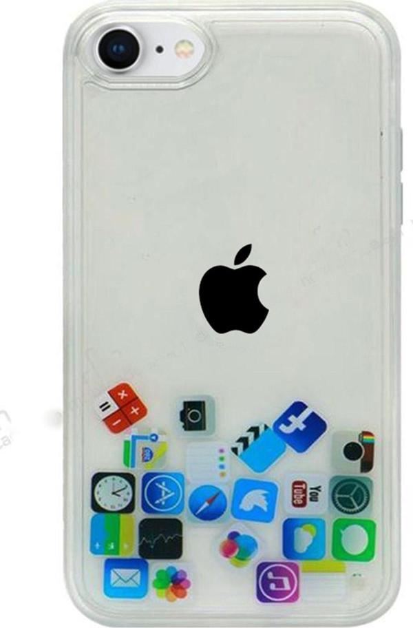 Teknomoda Apple Iphone 8 Kılıf Düz (simsiz) Sulu Ios Ikon Silikon - Image 1