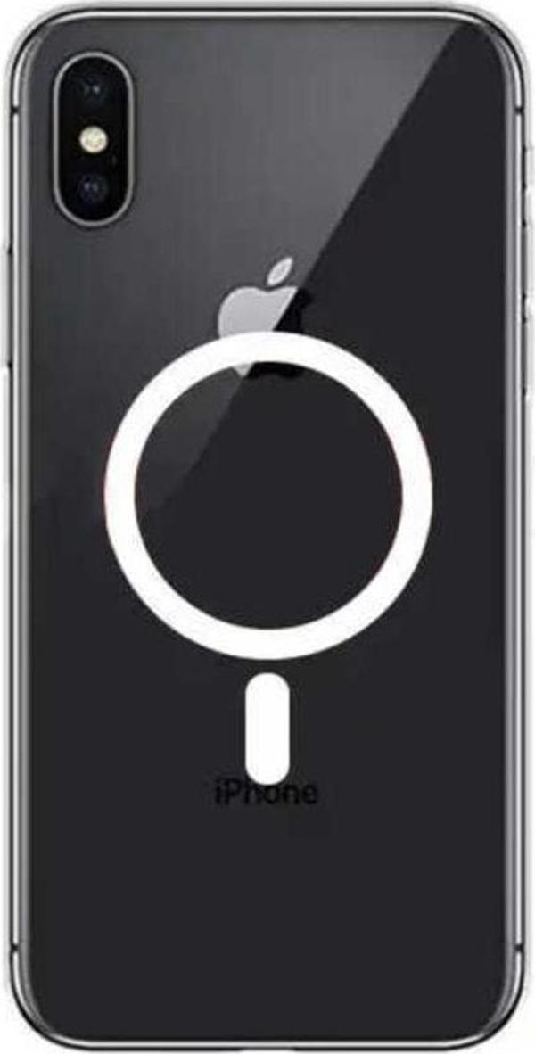 Teknomoda Apple Iphone X / Xs Kılıf Magsafe Wireless Kablosuz Şarj Uyumlu Manyetik Şeffaf Kapak - Image 1