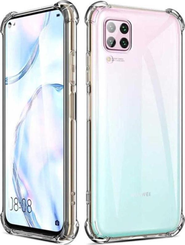 Teknomoda Huawei P40 Lite Anti Şok Darbe Emici Şeffaf Silikon Kılıf - Image 1