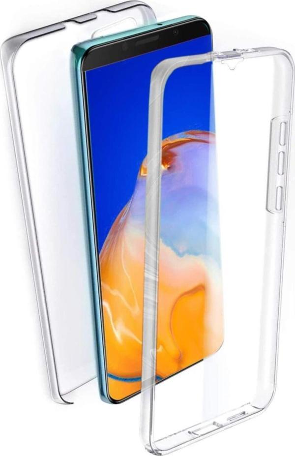 Teknomoda Huawei Y5p 360 Kılıf Şeffaf Ön Arka Silikon - Image 1