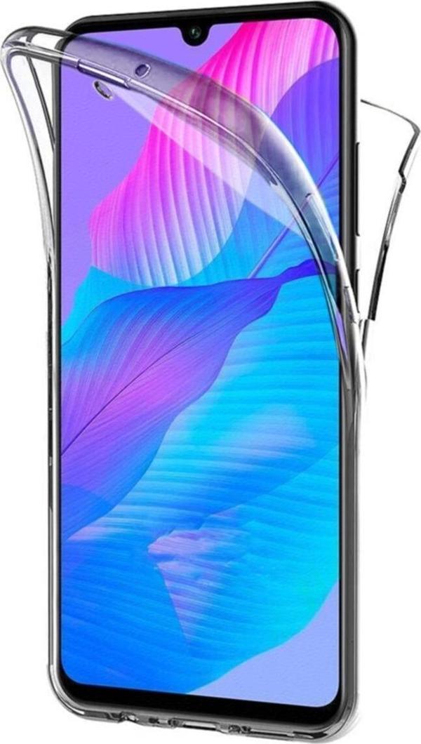 Teknomoda Huawei Y8p 360 Kılıf Şeffaf Ön Arka Silikon - Image 1
