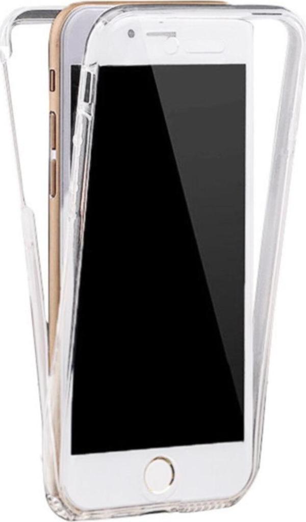 Teknomoda Iphone 8 Plus Uyumlu 360 Derece Kılıf Şeffaf Silikon Ön Arka - Image 1