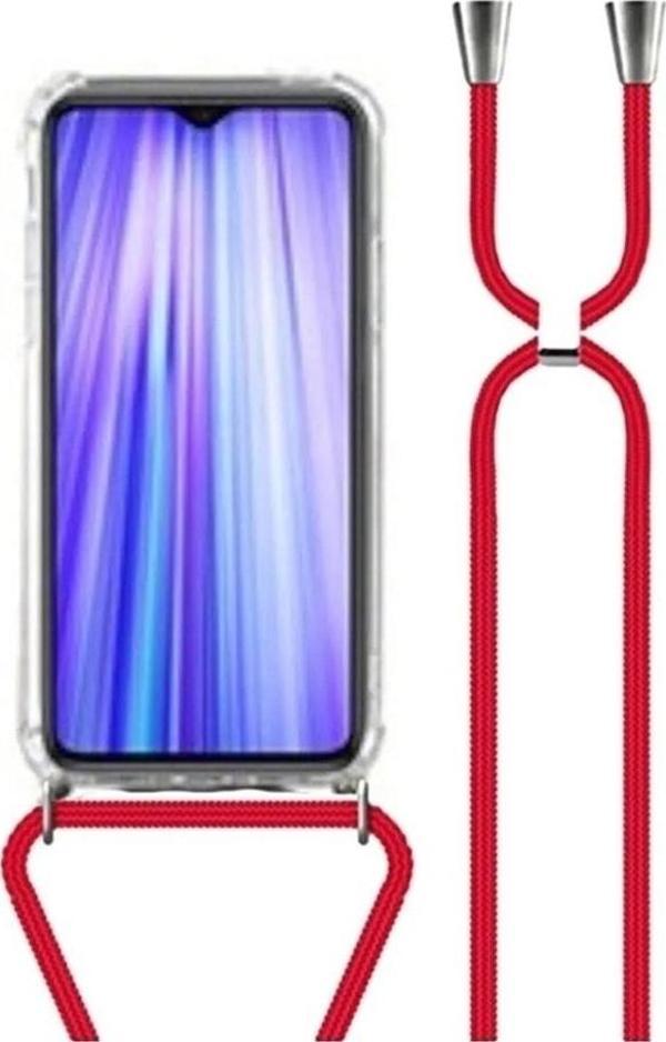 Teknomoda Samsung Galaxy J7 Prime Kılıf Boyun Omuz Askılı Ipli Anti Şok Köşe Korumalı Şeffaf Silikon - Image 1
