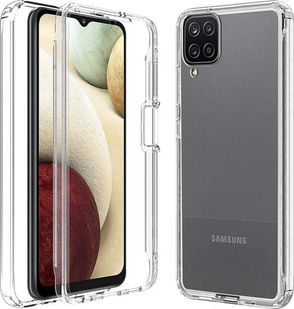 Teknomoda Samsung Galaxy M12 360 Kılıf Şeffaf Ön Arka Korumalı Silikon - Image 1