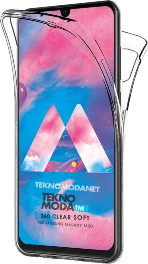 Teknomoda Samsung Galaxy M30 360 Kılıf Şeffaf Ön Arka Silikon M 30 - Image 1