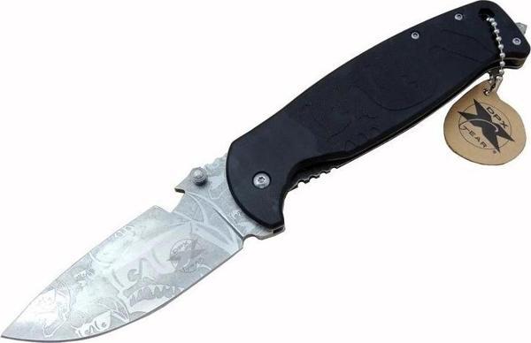 DPX Gear HST-1238 Desenli Outdoor Çakı 23,5 cm - Açacaklı, Cam Kırma Perçinli, Kılıflı - Image 1