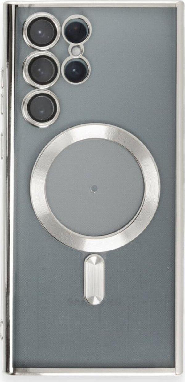 Teknomoda Samsun Galaxy S22 ULTRA Kılıf Kamera Lens Korumalı Renkli Magsafe Şeffaf Kapak - Image 1