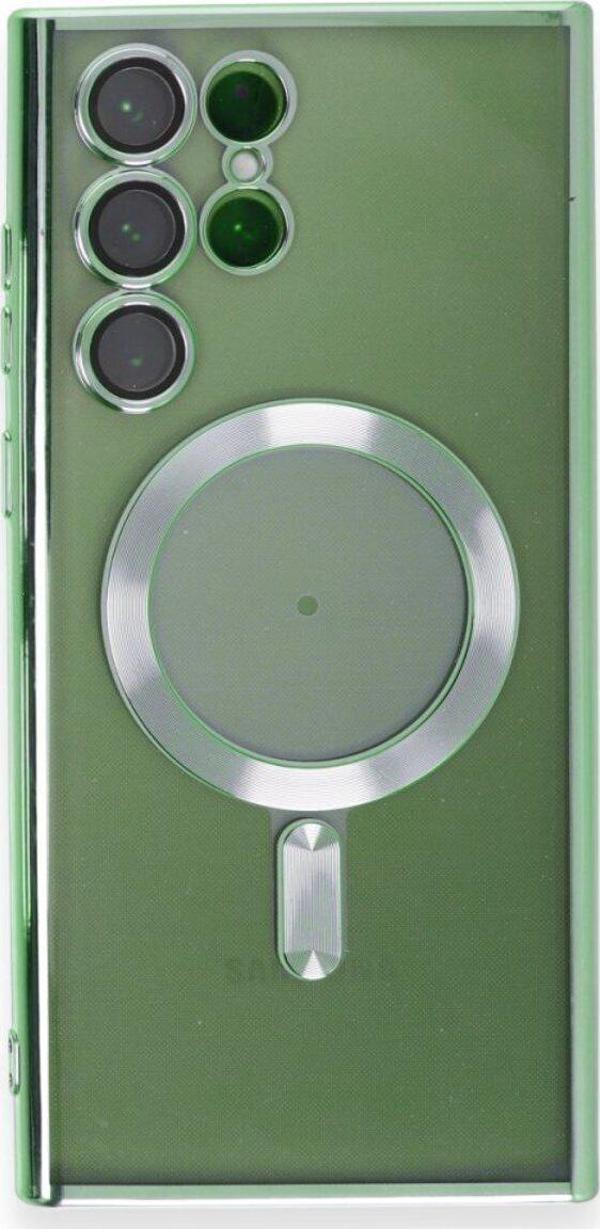 Teknomoda Samsun Galaxy S22 ULTRA Kılıf Kamera Lens Korumalı Renkli Magsafe Şeffaf Kapak - Image 1